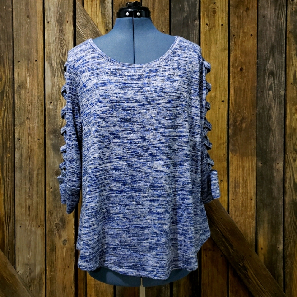 Jlo Criss-cross Open Arm Blouse